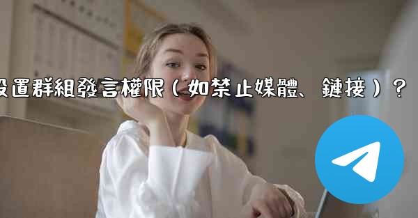 Telegram如何設置群組發言權限（如禁止媒體、鏈接）？