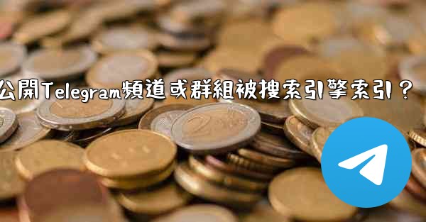 如何防止我的公開Telegram頻道或群組被搜索引擎索引？