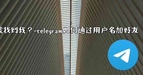如何設置誰可以通過Telegram手機號找到我？-telegram如何通过用户名加好友