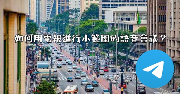 如何用電報進行小範圍的語音會議？