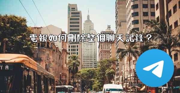 電報如何刪除整個聊天記錄？