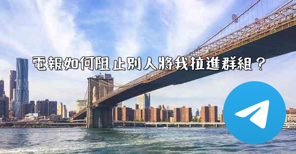 電報如何阻止別人將我拉進群組？