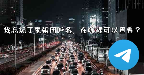 我忘記了電報用戶名，在哪裡可以查看？