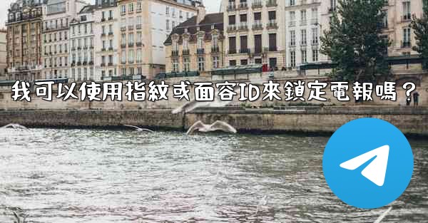 我可以使用指紋或面容ID來鎖定電報嗎？