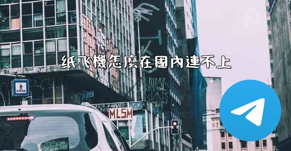 纸飞機怎麼在國內連不上