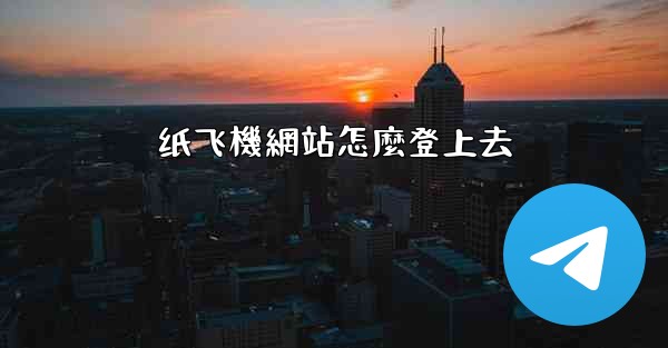 纸飞機網站怎麼登上去