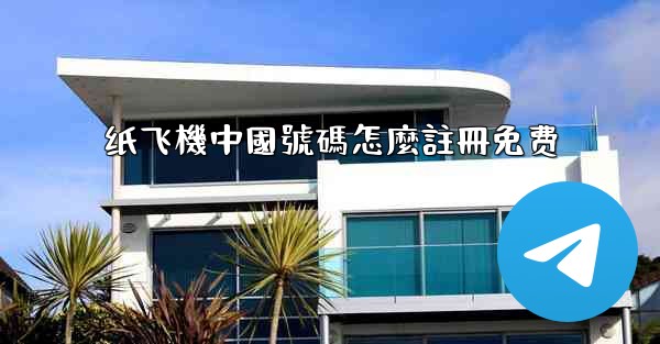 纸飞機中國號碼怎麼註冊免费