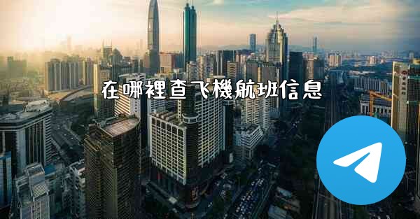 在哪裡查飞機航班信息