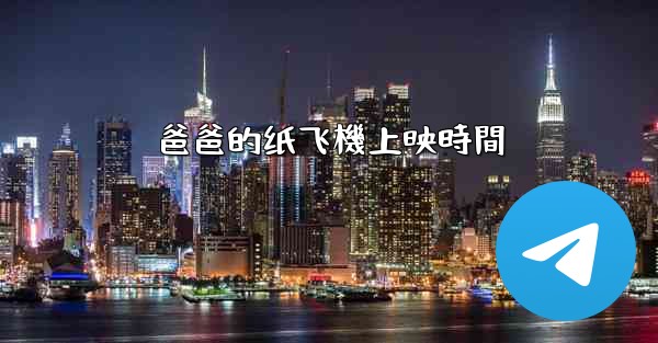 爸爸的纸飞機上映時間