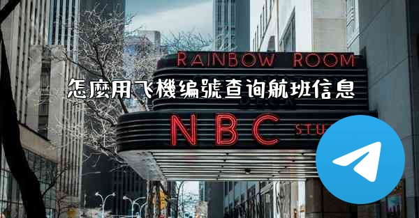 怎麼用飞機编號查询航班信息