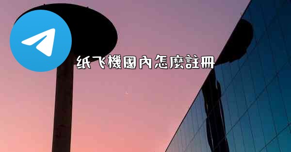 纸飞機國內怎麼註冊