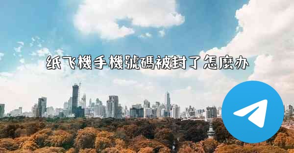 纸飞機手機號碼被封了怎麼办