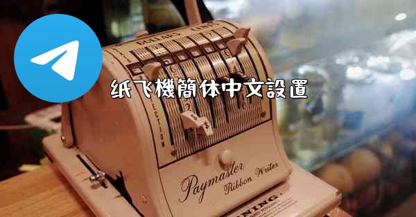 纸飞機簡体中文設置