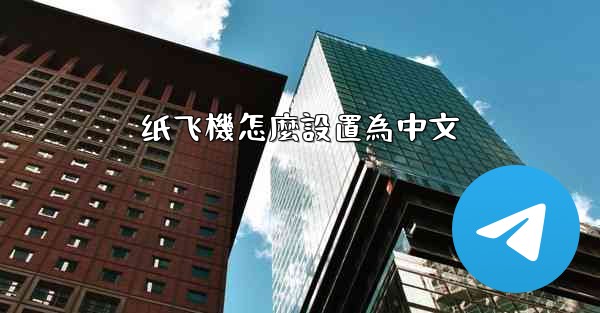 纸飞機怎麼設置為中文