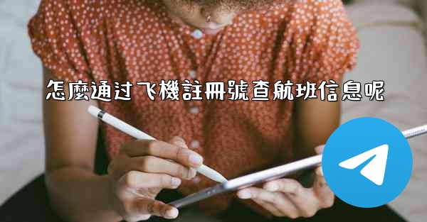 怎麼通过飞機註冊號查航班信息呢