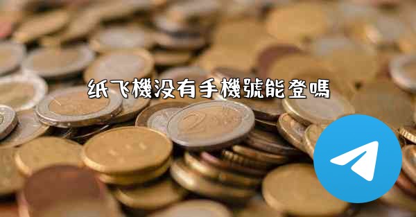 纸飞機没有手機號能登嗎