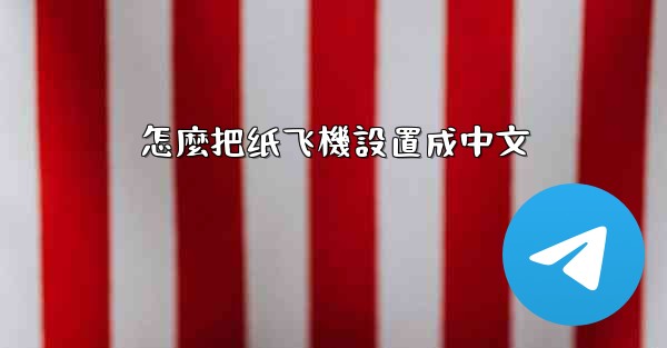 <b>怎麼把纸飞機設置成中文</b>