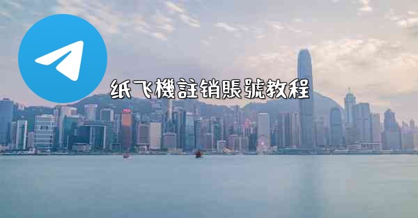 纸飞機註销賬號教程