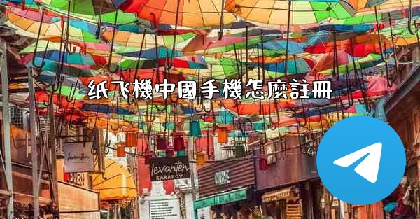 纸飞機中國手機怎麼註冊