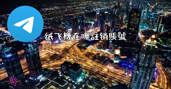 纸飞機在哪註销賬號