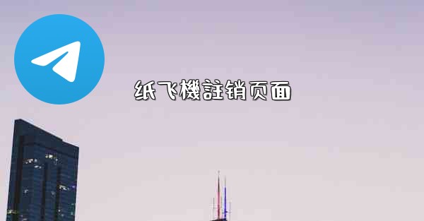 纸飞機註销页面