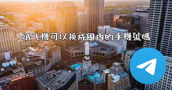 纸飞機可以换成國內的手機號嗎