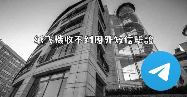 纸飞機收不到國外短信驗證