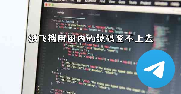 纸飞機用國內的號碼登不上去