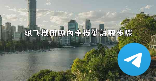 <b>纸飞機用國內手機號註冊步驟</b>