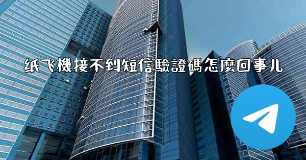 纸飞機接不到短信驗證碼怎麼回事儿