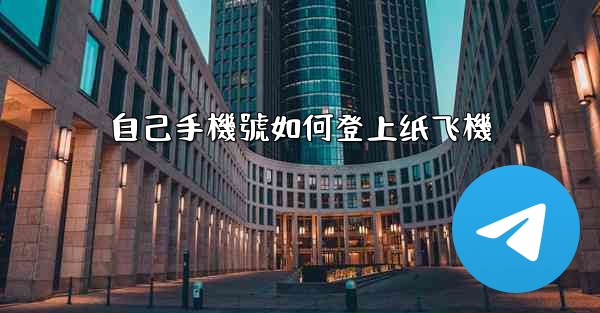 自己手機號如何登上纸飞機