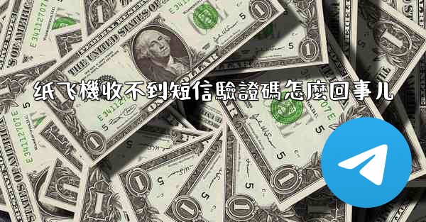 纸飞機收不到短信驗證碼怎麼回事儿