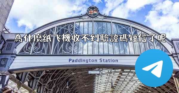 為什麼纸飞機收不到驗證碼短信了呢