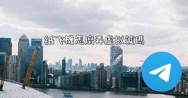 纸飞機怎麼弄虚拟號碼