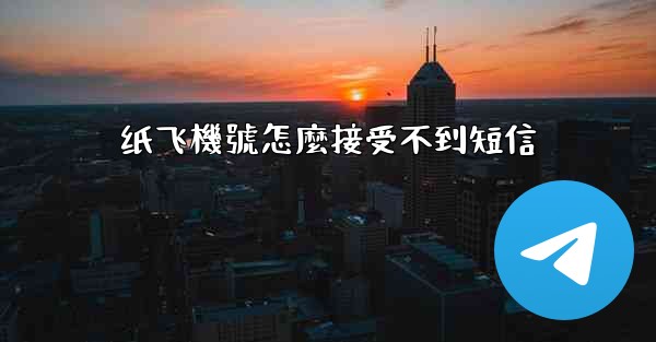 纸飞機號怎麼接受不到短信