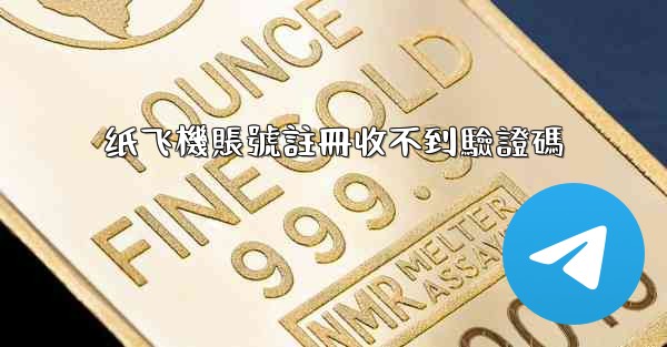 纸飞機賬號註冊收不到驗證碼