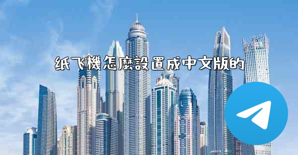 <b>纸飞機怎麼設置成中文版的</b>