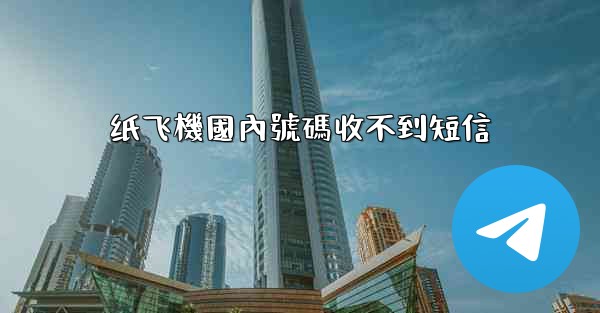 纸飞機國內號碼收不到短信