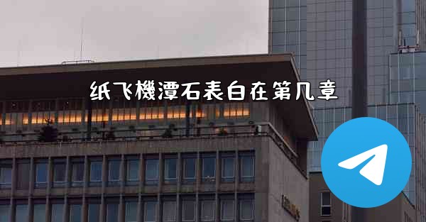 纸飞機潭石表白在第几章