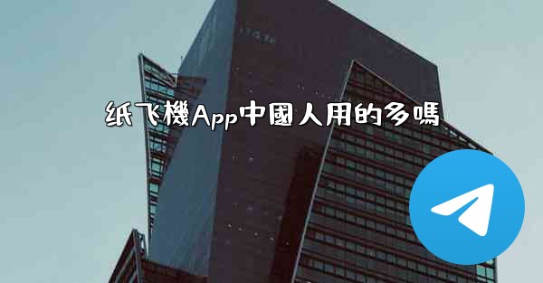 纸飞機App中國人用的多嗎