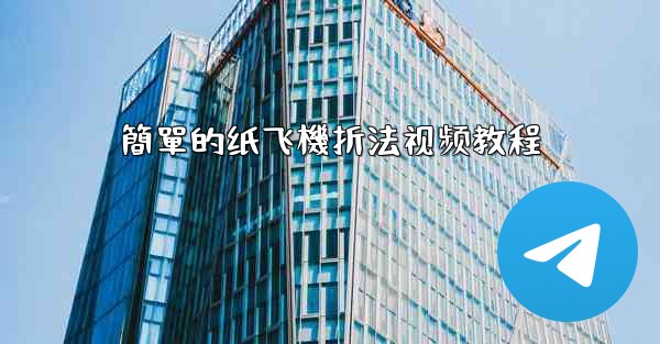 簡單的纸飞機折法视频教程