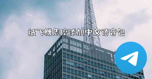 纸飞機怎麼添加中文语音包