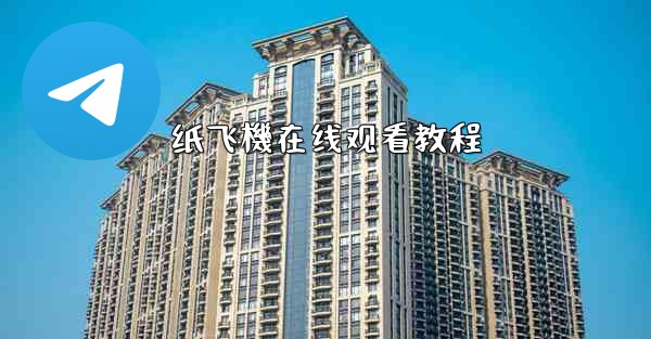 纸飞機在线观看教程
