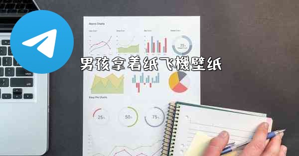 男孩拿着纸飞機壁纸