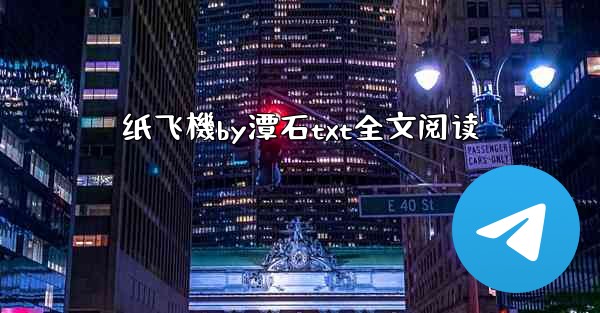 纸飞機by潭石txt全文阅读