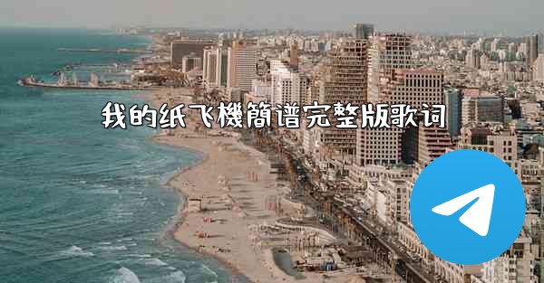 我的纸飞機簡谱完整版歌词