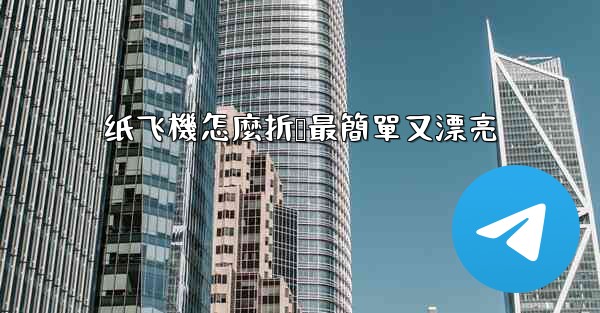 纸飞機怎麼折叠最簡單又漂亮