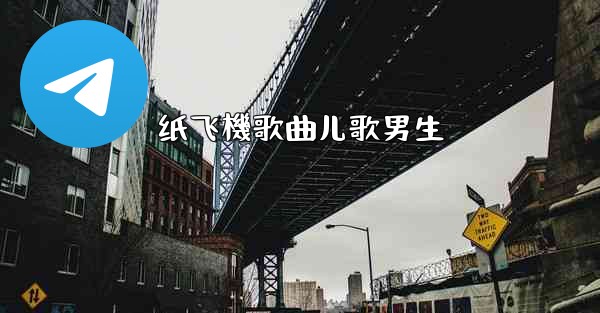 纸飞機歌曲儿歌男生