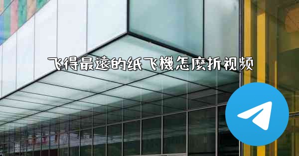 飞得最遠的纸飞機怎麼折视频