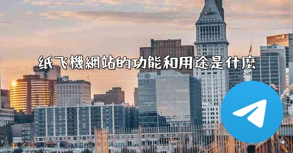 纸飞機網站的功能和用途是什麼